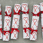 Six Luxury Candy Cane Christmas Crackers, thumbnail 1 of 3
