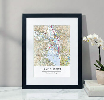 Your Favourite UK Place Personalised Map Print, 9 of 10