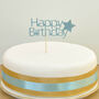 Happy Birthday Glitter Cake Topper, thumbnail 1 of 3