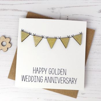 Golden Wedding Anniversary Card, 2 of 2