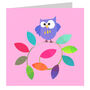 Owl Branch Birthday Card, thumbnail 2 of 5