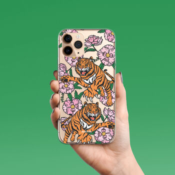 Peony Tiger Phone Case For iPhone, 6 of 9