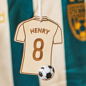 Football Shirt Decoration And Bag Of Chocolate Footballs, 4 of 8