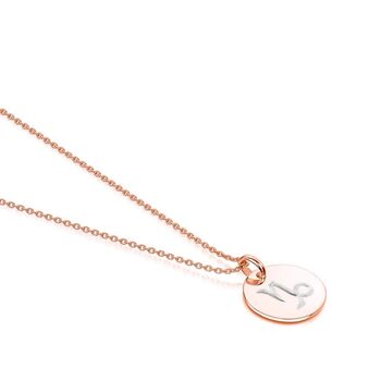 Personalised Rose Gold Plated Zodiac Symbol Necklace, 9 of 11