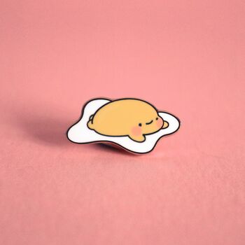 Fried Egg Enamel Pin | Cute Pin Badges, 6 of 6