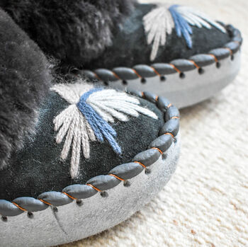 Women's Handmade Sheepskin Slippers Ayla, 3 of 3