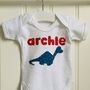 Boy's Personalised Applique Motif Baby Grow, thumbnail 3 of 10