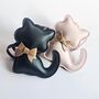 Faux Leather Cat Bag Charm, thumbnail 4 of 4