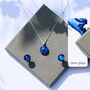 Blue Glass Pendant With Ashes, Memorial Jewellery, thumbnail 6 of 12