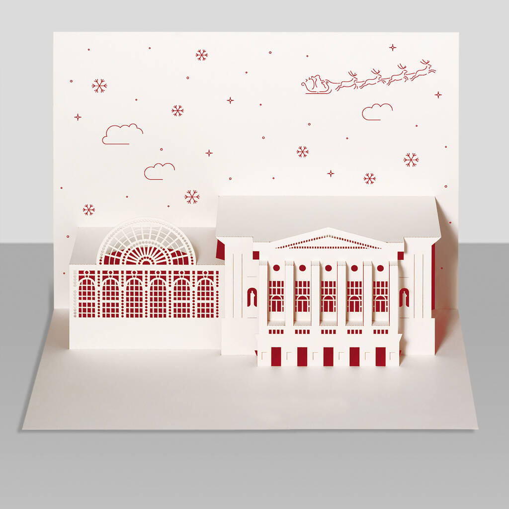 Royal Opera House Christmas Pop Up Card, 1 of 2