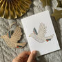 Peace Christmas Card With Removable Wooden Decoration, thumbnail 2 of 3