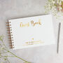Rose Gold Foil Wedding Guest Book, thumbnail 1 of 6