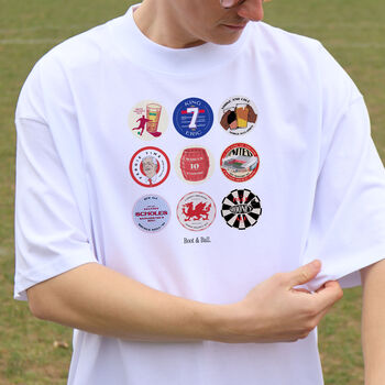 Man United Beer Mats Oversized T Shirt, 4 of 10