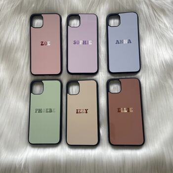 Personalised Name Phone Case For iPhone And Android, 2 of 2
