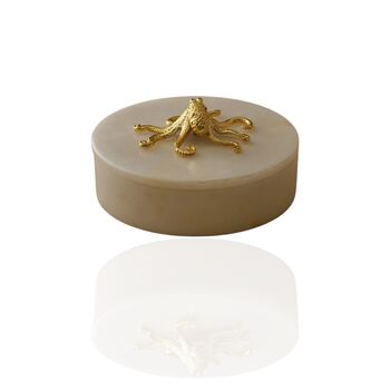 Handmade White Marble Octopus Storage Box, 2 of 2