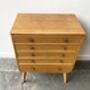 1950s French Mid Century Chest Of Drawers, thumbnail 7 of 12