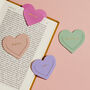 Personalised Leather Heart Bookmark, thumbnail 3 of 6