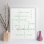 Personalised Family Names Print Crossword Gift, thumbnail 11 of 11