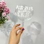 Personalised Thirties Era Large White Print Cocktail Glass – Retro Birthday Gift For Her, 30th Milestone Celebration Glasswar, thumbnail 3 of 6