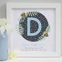 Personalised Christening Patterns Framed Print, thumbnail 2 of 8