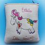 Personalised Unicorn Purse, Embroidered, thumbnail 11 of 12
