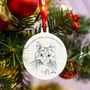 Personalised Hand Drawn Pet Portrait Memorial Keepsake Decoration, thumbnail 3 of 7