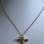 18 K Gold Plated Bee Pendant Necklace, thumbnail 3 of 11