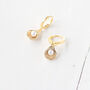 Gold Plated Shell Earrings, thumbnail 8 of 10