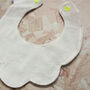 Scalloped Striped Bib, thumbnail 4 of 5