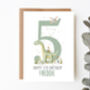 Personalised Children's Birthday Card Dino Park, thumbnail 7 of 7