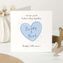 First Father’s Day Card Personalised Daddy And Baby Card New Dad Keepsake Girl Or Boy, thumbnail 2 of 5