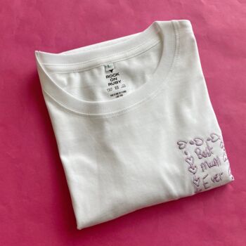 Personalised Handwriting Breast Pocket T Shirt, 3 of 5