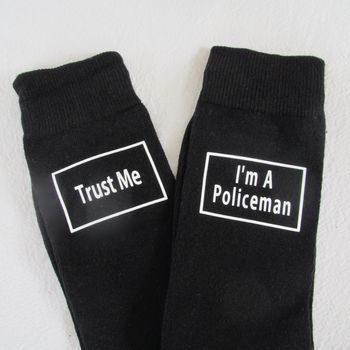 'Trust Me I'm A Policeman' Socks, 3 of 5