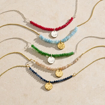 Personalised Natural Semi Precious Beaded Necklace, 4 of 7