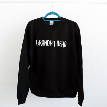 'Grandpa Bear' Men's Sweatshirt Jumper, 2 of 7