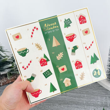 Tea Advent Calendar With 24 Flavoured Tea Bags, 2 of 8