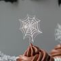 Halloween Spiderweb Cake Toppers, Set Of Four, thumbnail 2 of 2
