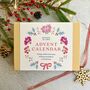 Advent Calendar 12 Days To Christmas Geranium Flower Theme For Gardeners And Stationery Lovers, thumbnail 1 of 7