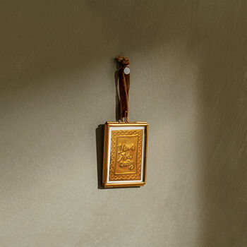 Personalised Mini Handwriting Message Gold Embossed Frame, 4 of 4