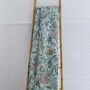Mint Exotic Flowers Kantha Throw, thumbnail 1 of 3