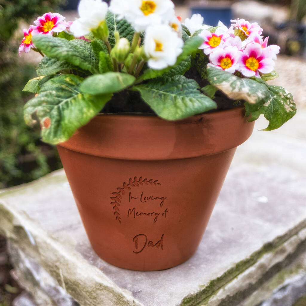 In Loving Memory Personalised Plant Pot