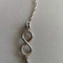 Sterling Silver Infinity Necklace, thumbnail 6 of 6