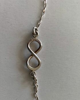 Sterling Silver Infinity Necklace, 6 of 6
