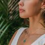 Aventurine Strength Sterling Silver Necklace, thumbnail 5 of 8
