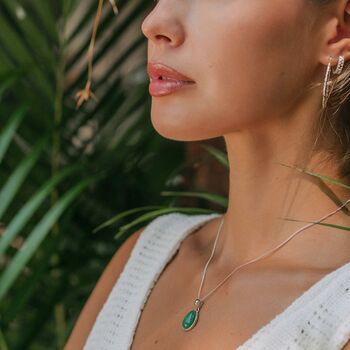 Aventurine Strength Sterling Silver Necklace, 5 of 8