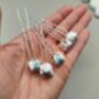 Set Of Five Ceramic Floral Wedding Hair Pins, thumbnail 10 of 12
