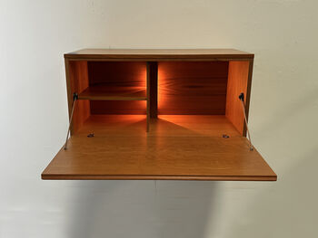 Mid Century Illuminated Desk Cabinet By Beaver And Tapley, 6 of 11
