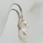 'Liwanag' Radiance Biwa Pearl Drop Earrings, thumbnail 5 of 12