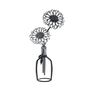 Gerbera In Vase Metal Wall Art, thumbnail 2 of 2