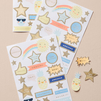 Set Of 10 Reward Stickers Sheets, 2 of 2